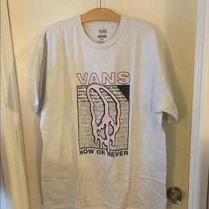 Vans White Graphic Tee XL